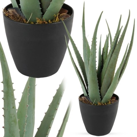 Sztuczna roślina w doniczce aloes 42cm VILDE 569447
