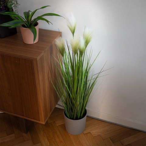Sztuczna roślina w doniczce trawa kwitnąca pampasowa 103cm VILDE 569458