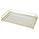 Taca lustrzana na świece złota 36.5x20.5cm VILDE 569491-D