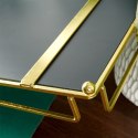 Taca lustrzana na świece złota 36.5x20.5cm VILDE 569491-D
