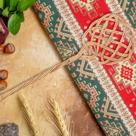 Trzepaczka do dywanów rattanowa 74cm HOME STYLING COLLECTION 779013