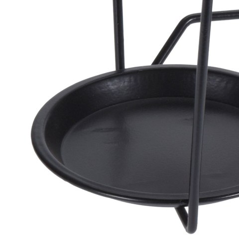 Uchwyt balkonowy na doniczkę metalowy czarny VILDE 330803