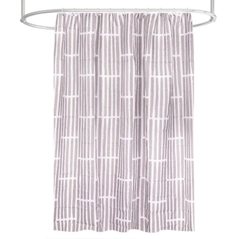 Zasłona prysznicowa haczyki 180x200cm BATHROOM SOLUTIONS 569288-W1