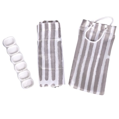 Zasłona prysznicowa haczyki 180x200cm BATHROOM SOLUTIONS 569288-W1