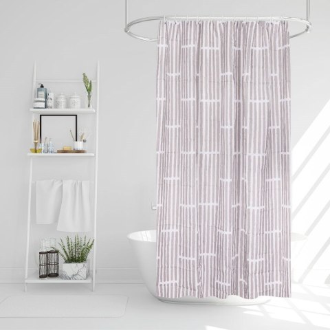 Zasłona prysznicowa haczyki 180x200cm BATHROOM SOLUTIONS 569288-W1