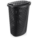 Kosz na pranie plastikowy czarny 45L ORION 731505