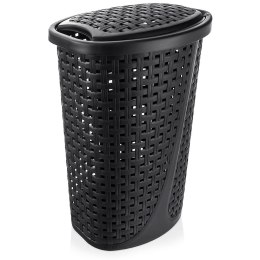Kosz na pranie plastikowy czarny 45L ORION 731505