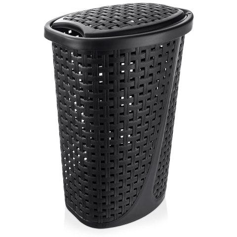 Kosz na pranie plastikowy czarny 45L ORION 731505