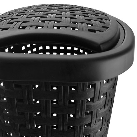 Kosz na pranie plastikowy czarny 45L ORION 731505