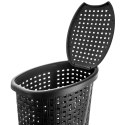 Kosz na pranie plastikowy czarny 45L ORION 731505