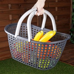 Koszyk na zakupy piknik grzyby grzybobranie 44x31x22cm VILDE 779040
