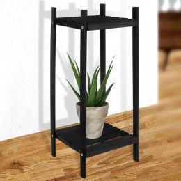 Kwietnik stojący drewniany czarny 66cm TRENDS4YOU 569574