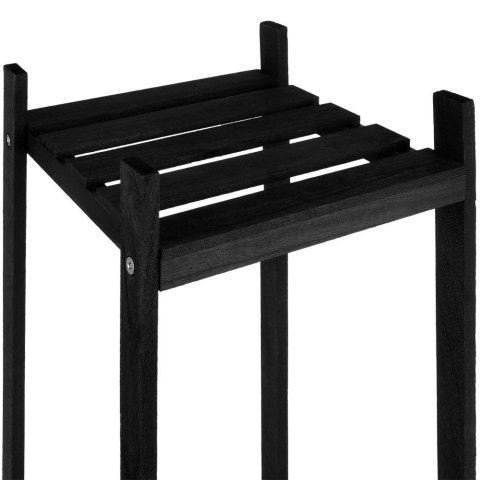 Kwietnik stojący drewniany czarny 66cm TRENDS4YOU 569574