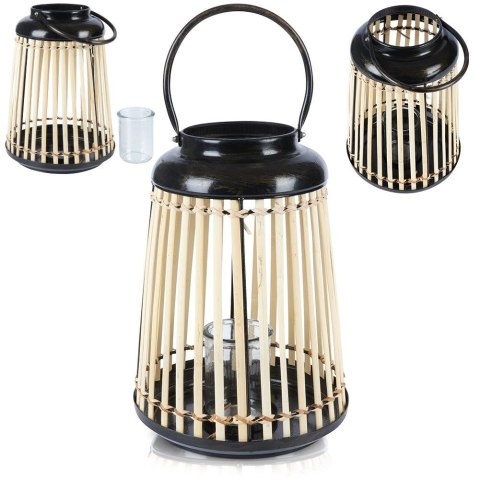 Lampion na świeczkę bambusowy 33cm HOME STYLING COLLECTION 569670