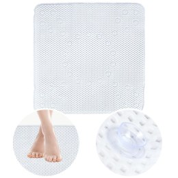Mata antypoślizgowa pod prysznic do łazienki biała 53x53cm BATHROOM SOLUTIONS 569584-B