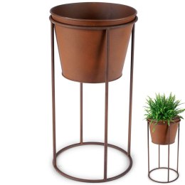Osłonka na doniczkę na stojaku metalowa 44cm VILDE 339416-D