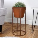 Osłonka na doniczkę na stojaku metalowa 44cm VILDE 339416-D