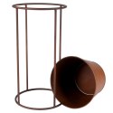 Osłonka na doniczkę na stojaku metalowa 44cm VILDE 339416-D
