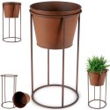 Osłonka na doniczkę na stojaku metalowa 44cm VILDE 339416-D