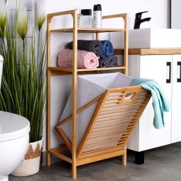Regał łazienkowy z koszem na pranie bambusowy 39.5x30x49cm BATHROOM SOLUTIONS 569633