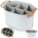 Skrzynka na butelki metalowa szara HOME STYLING COLLECTION 259292