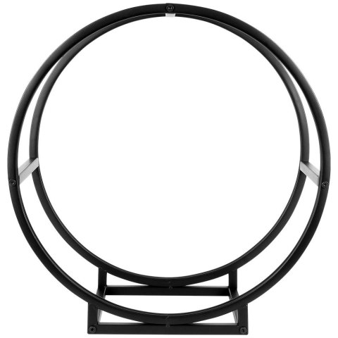 Stojak na drewno kominkowe metalowy czarny 50cm AMBIANCE 569589