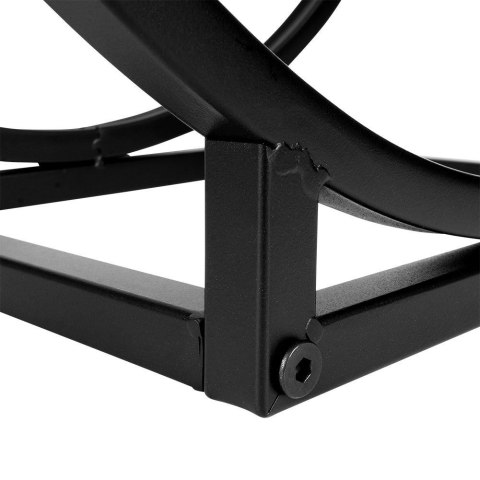 Stojak na drewno kominkowe metalowy czarny 50cm AMBIANCE 569589