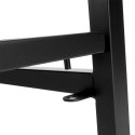 Stojak na drewno kominkowe metalowy czarny 58x24x78cm AMBIANCE 569590