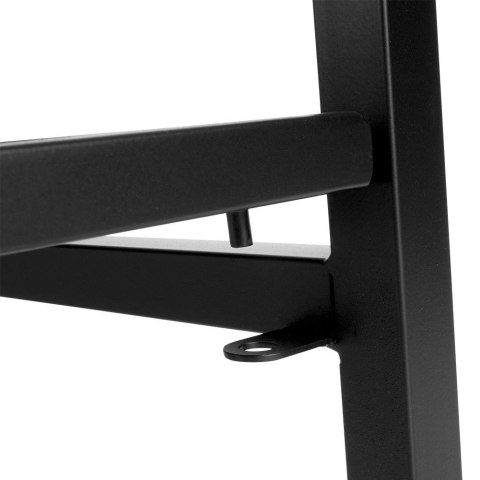 Stojak na drewno kominkowe metalowy czarny 58x24x78cm AMBIANCE 569590