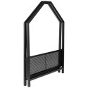 Stojak na drewno kominkowe metalowy czarny 58x24x78cm AMBIANCE 569590