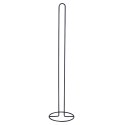Stojak na papier toaletowy metalowy czarny 60cm VILDE 569660