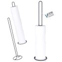 Stojak na papier toaletowy metalowy czarny 60cm VILDE 569660