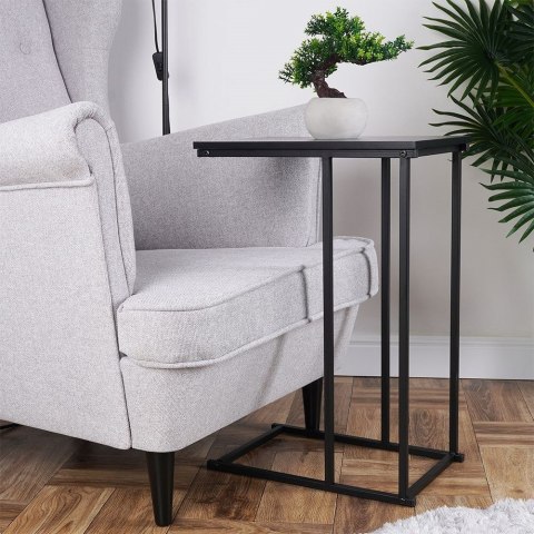 Stolik kawowy metalowy czarny boczny 40x26x58cm TRENDS4YOU 569682
