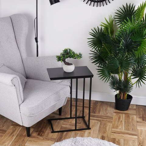 Stolik kawowy metalowy czarny boczny 40x26x58cm TRENDS4YOU 569682