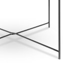 Stolik kawowy metalowy czarny okrągły 75x42cm AMBIANCE 569676