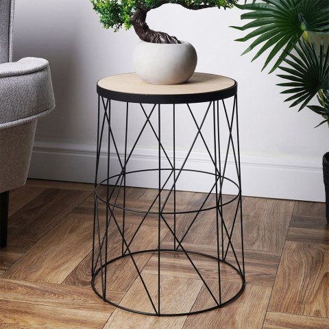 Stolik kawowy metalowy okrągły 28x37cm HOME STYLING COLLECTION 569681