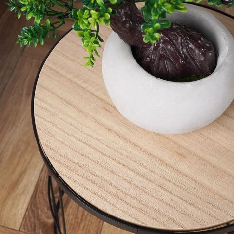 Stolik kawowy metalowy okrągły 28x37cm HOME STYLING COLLECTION 569681