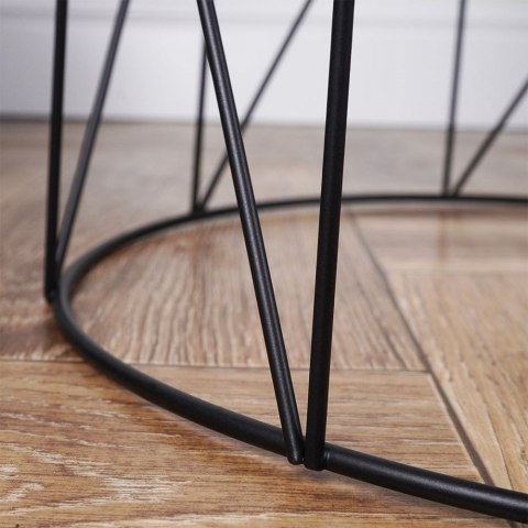 Stolik kawowy metalowy okrągły 28x37cm HOME STYLING COLLECTION 569681