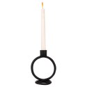 Świecznik aluminiowy czarny 15cm HOME STYLING COLLECTION 569532