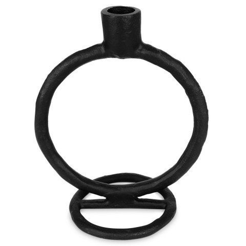 Świecznik aluminiowy czarny 19cm HOME STYLING COLLECTION 569533