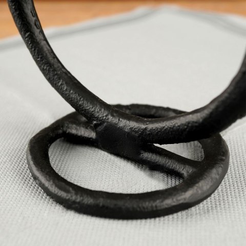 Świecznik aluminiowy czarny 19cm HOME STYLING COLLECTION 569533