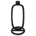 Świecznik aluminiowy czarny 24cm HOME STYLING COLLECTION 569534