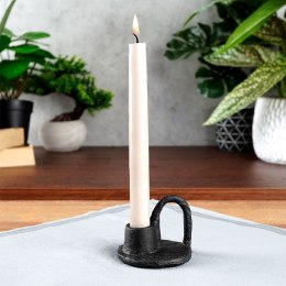 Świecznik aluminiowy czarny 8x6.5cm VILDE 569530