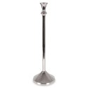 Świecznik aluminiowy srebrny 40cm HOME STYLING COLLECTION 569519