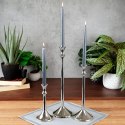 Świecznik aluminiowy srebrny 40cm HOME STYLING COLLECTION 569519