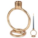 Świecznik aluminiowy złoty 15cm HOME STYLING COLLECTION 569525