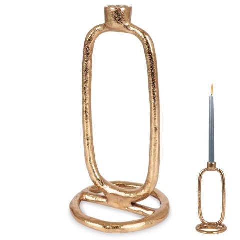 Świecznik aluminiowy złoty 24cm HOME STYLING COLLECTION 569527