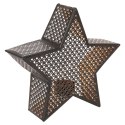 Świecznik aluminiowy złoty gwiazda 21x20cm HOME STYLING COLLECTION 569520
