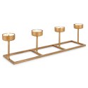 Świecznik aluminiowy złoty na 4 świeczki 35cm HOME STYLING COLLECTION 569529