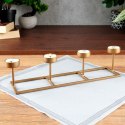 Świecznik aluminiowy złoty na 4 świeczki 35cm HOME STYLING COLLECTION 569529